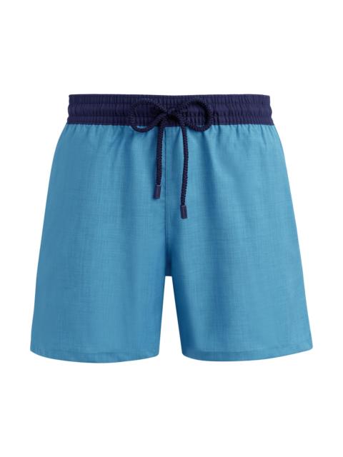 Vilebrequin Men's Woolmark x Magnus Swim Trunks - Azur