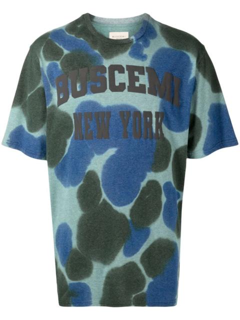 BUSCEMI tie-dye print logo T-shirt