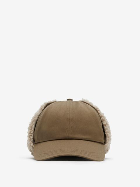 Burberry Fleece Trim Trapper Cap