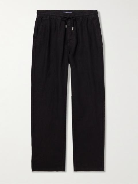 Vilebrequin Pacha Straight-Leg Linen Drawstring Trousers