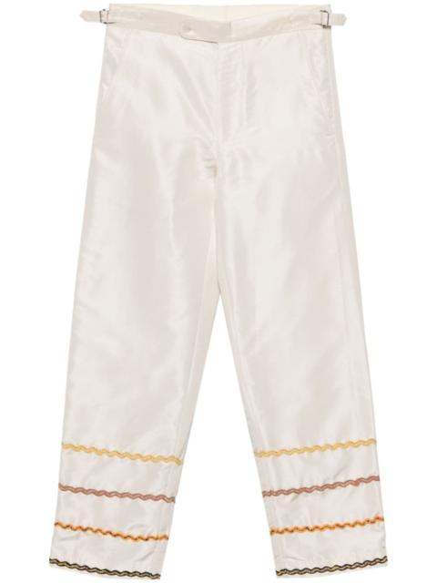BODE Rickrack Stripe straight-leg trousers