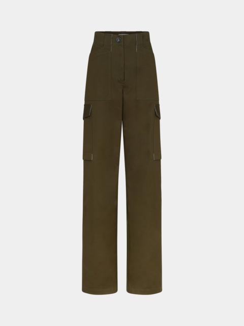 rabanne KHAKI CARGO PANTS