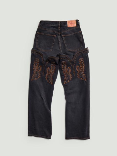 Y/Project Cowboy High Cuff Jeans
