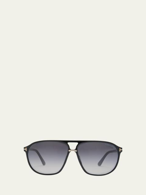 Men's Bruce Acetate Square Sunglasses