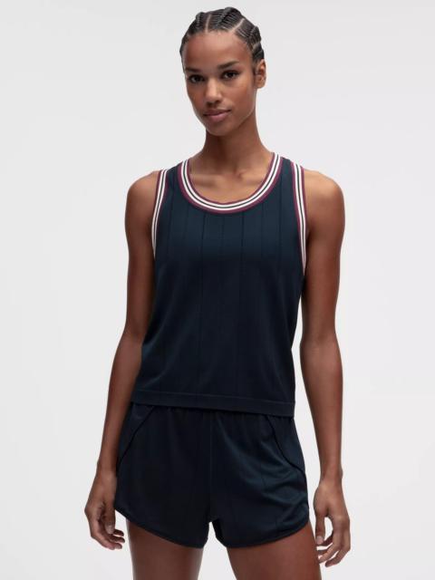 lululemon Seamless Stripe Trim Tank Top