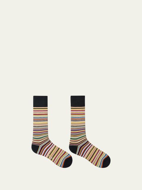 Paul Smith Men's Multi-Stripe Socks