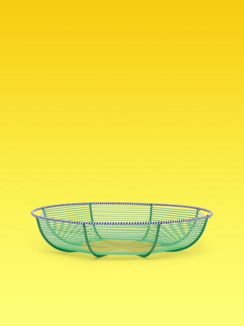 Marni MARNI MARKET LARGE CIRCULAR GREEN AND YELLOW FRUIT HOLDER