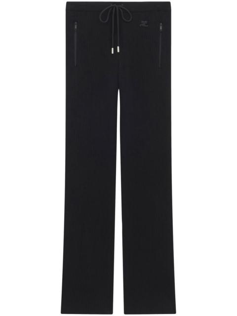 courrèges iconique rib knit trousers