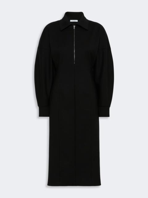 Max Mara CAPO Wool and Lyocell jersey dress - BLACK