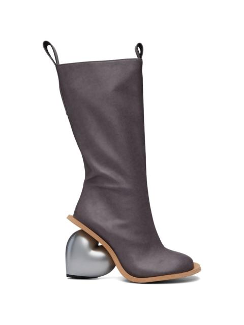 YUME YUME SSENSE Exclusive Gray Love Tall Boots