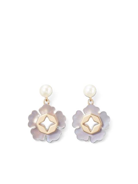 TORY BURCH Forget Me Not pearl drop earrings