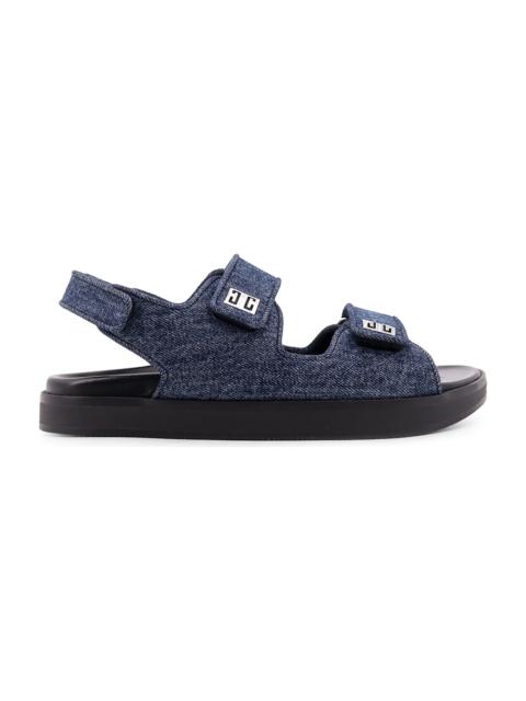 Givenchy Strap Flat Denim Sandals