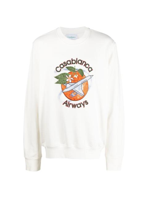 CASABLANCA Orbite Autour De L'Orange sweatshirt