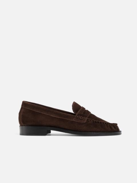 DUKE + DEXTER CB Brown Suede Penny Loafer - Women’s