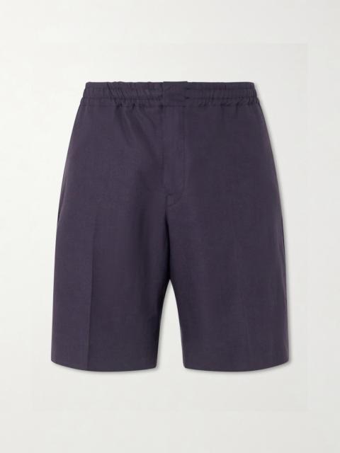 ZEGNA Oasi Straight-Leg Linen Shorts
