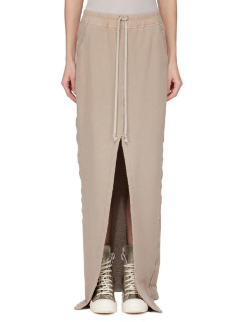Rick Owens DRKSHDW drawstring-waist cotton skirt