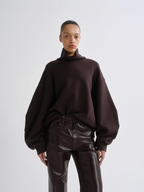 AGOLDE JENNING SWEATSHIRT IN CHOCOLATE