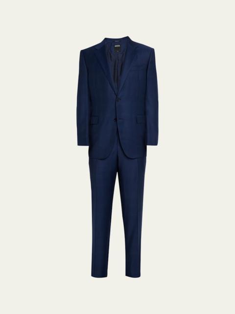 ZEGNA Men's Trofeo Wool Woven Plaid Two-Piece Suit