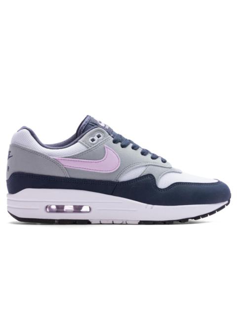 Nike AIR MAX 1 - FOOTBALL GREY/LILAC BLOOM/THUNDER BLUE