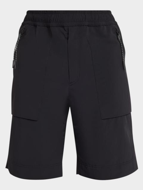 Moncler Men & apos;s Nylon Zip Pocket Pull-On Shorts