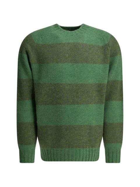 BEAMS PLUS striped crew-neck sweater