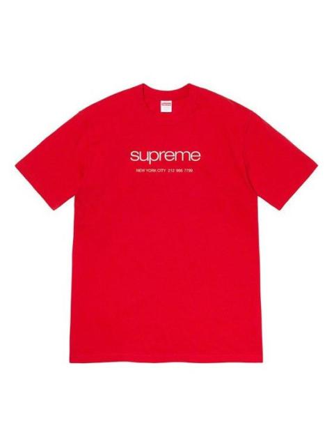 Supreme Supreme SS20 Week 1 Shop Tee Classic Logo Short Sleeve Unisex Red SUP-SS20-001