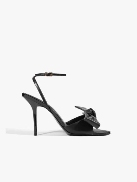 SCHUTZ Elodie Buckle Bow Leather Sandal