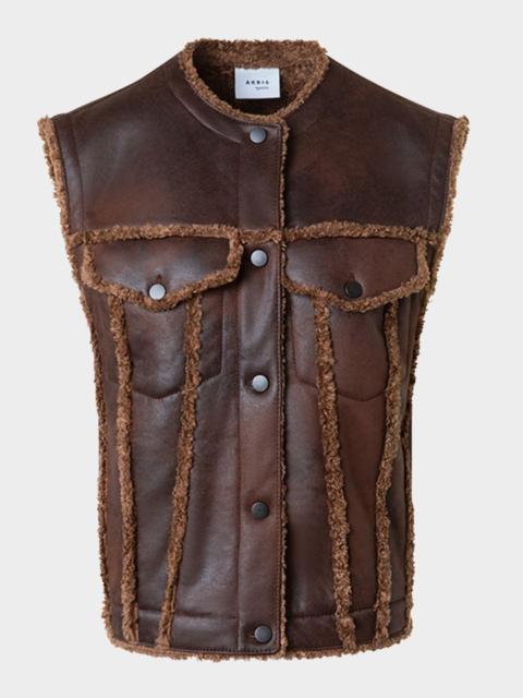 AKRIS Faux Fur Vest