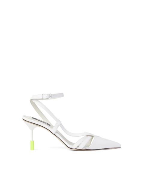MSGM Patent leather slingback pumps