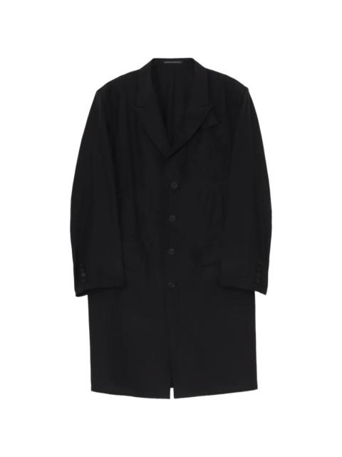 Yohji Yamamoto single-breasted silk suit