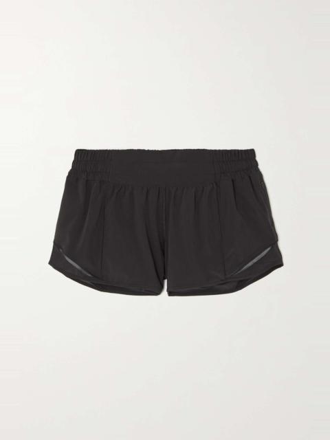 lululemon Hotty Hot low-rise mesh-paneled stretch recycled-Swift shorts - 2.5"