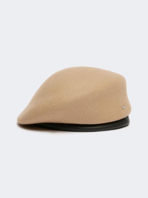 WEEKEND Max Mara MANTO Wool felt beret - CAMEL