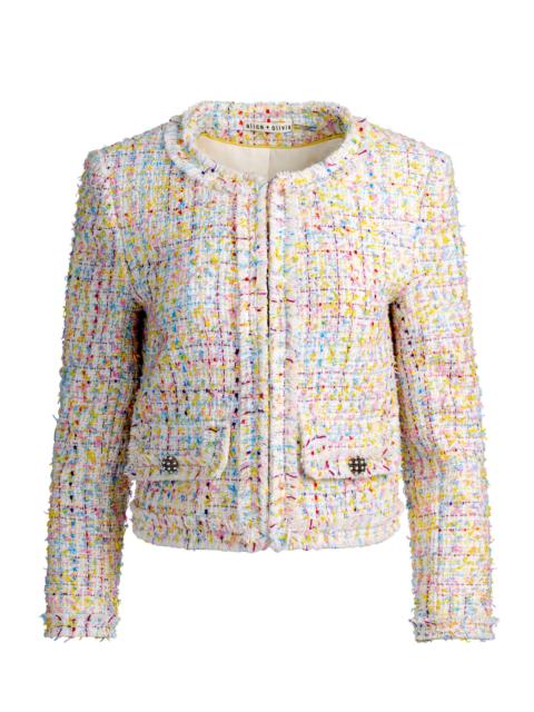 Alice + Olivia LANDON CROPPED JACKET