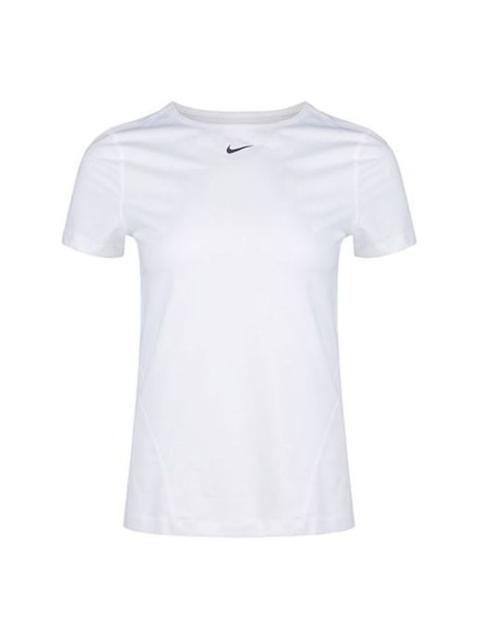 Nike (WMNS) Nike PRO MESH Training Tops Training Gym Short Sleeve White AO9952-100