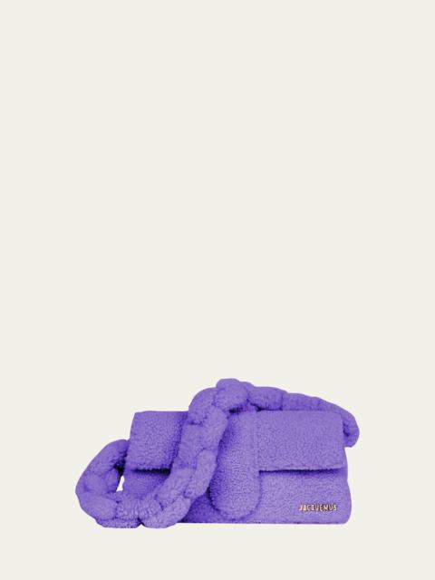 JACQUEMUS Le Bambidou Shearling Shoulder Bag