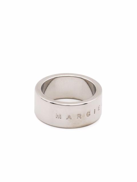 MM6 Maison Margiela engraved-logo ring