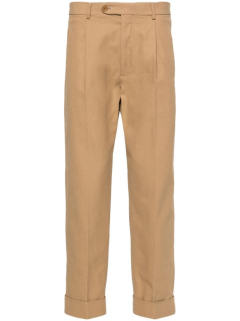 GUCCI GG tapered cotton trousers