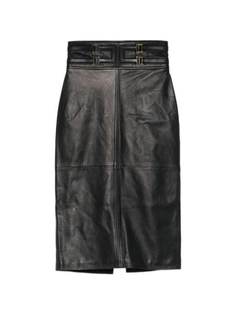 ELISABETTA FRANCHI buckle-detail mini skirt