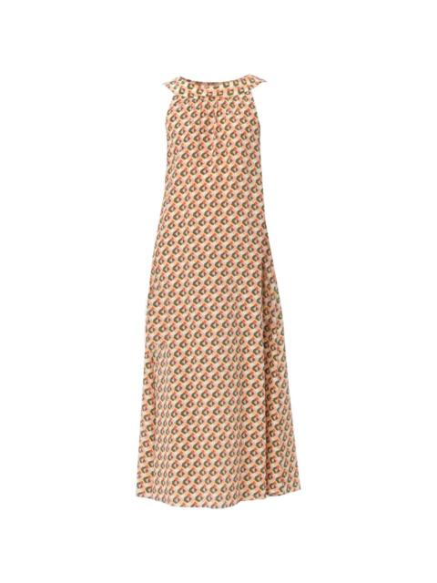 Aspesi geometric-print midi dress