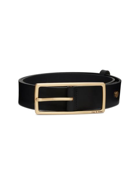 rag & bone Black Rebound Leather Belt