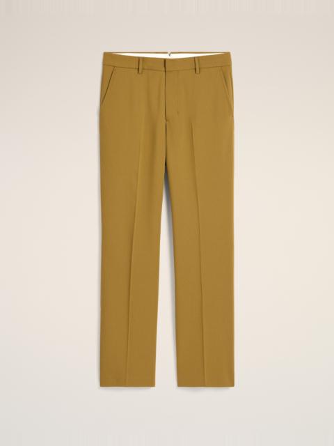 AMI Paris MUSTARD WOOL STRAIGHT FIT TROUSERS