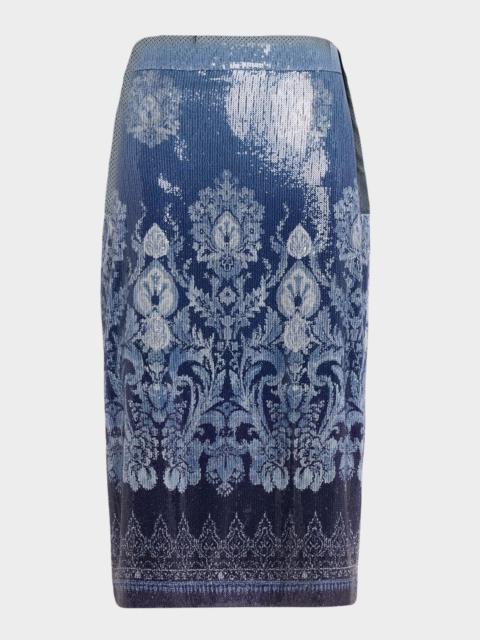RAMY BROOK Whitney Sequined Midi Skirt