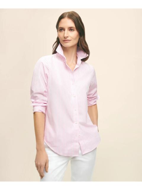 Brooks Brothers Classic Fit Stretch Supima® Cotton Non-Iron Bengal Stripe Dress Shirt