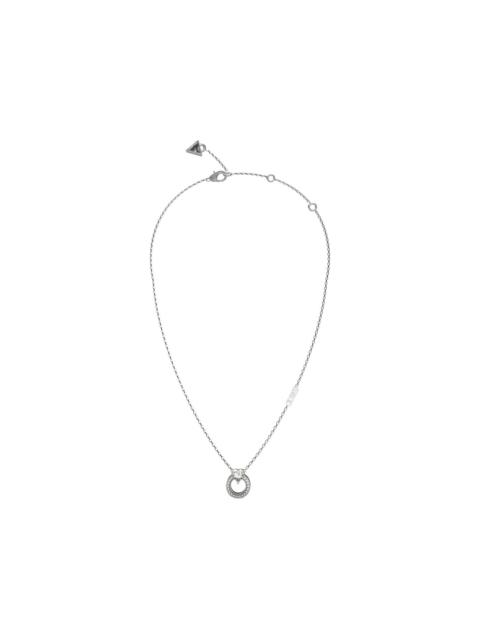 GUESS USA crystal-embellished heart necklace