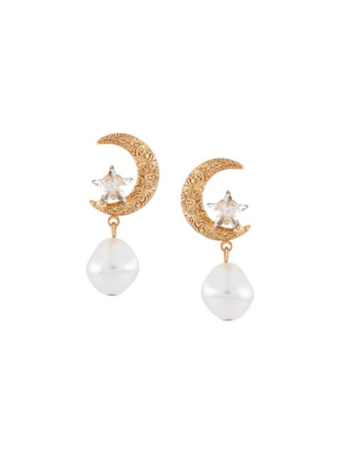 Lune pearl earrings
