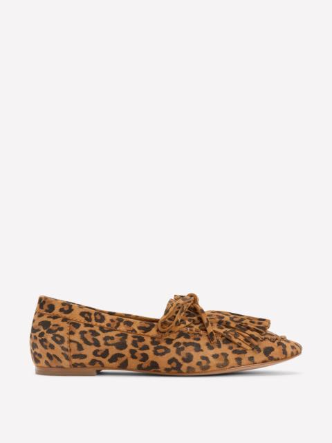 BODEN Soft Tassel Deck Shoes-Leopard