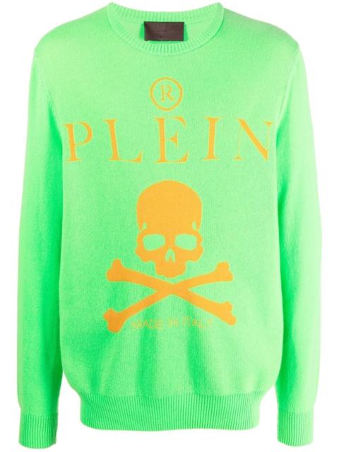 PHILIPP PLEIN Skull And Plein cashmere jumper