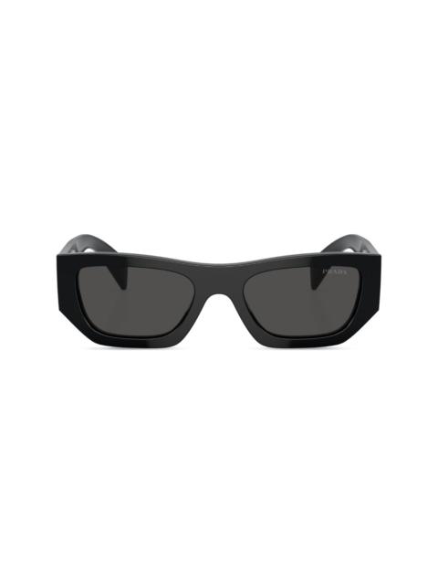 Prada logo-lettering geometric sunglasses