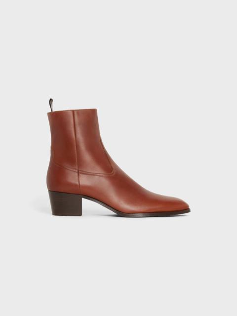 CELINE WESTERN ZIPPED ISAAC BOOT in Calfskin