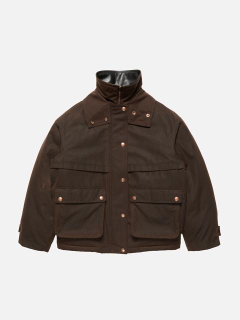Acne Studios Waxed canvas blouson jacket - Dark brown